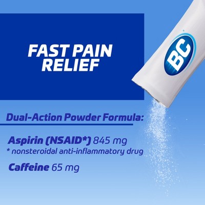 BC Powder Headache & Fast Pain Relief Powder with Aspirin (NSAID) - 50ct
