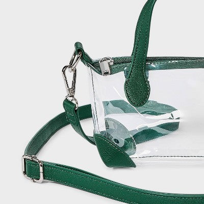 Game Day Clear Pouchette Crossbody Bag - Wild Fable Green