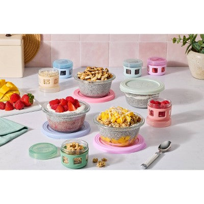 Ello Everyday 4pk 2c Round Food Storage Container Set