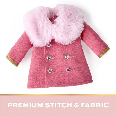 FAO Schwarz Toy Doll Fashion Coat and Pant: Baby Doll Clothing Set for 14-Inch Dolls, Polyester, 3-Piece Outfit