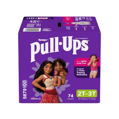 Pull-Ups Girls' Learning Designs Training Pants Econ+ Pack - Size 2T-3T - 74ct