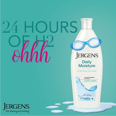 Jergens Daily Moisture Body Lotion with Hydralucence Blend, Dry Skin Moisturizer, Dry Skin Relief Scented - 10 fl oz