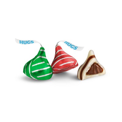 HERSHEY'S Hugs Christmas Milk Chocolate White Creme Candy - 10.1oz