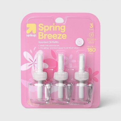 Plug in Air Freshener Refills Spring Breeze - 3pk - up&up