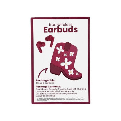 Vivitar True Wireless Earbuds - Cowboy Boot