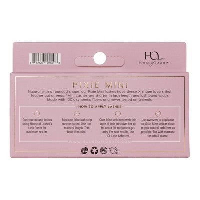 House of Lashes Pixie Mini Soft Volume 100% Cruelty-Free Faux Mink Fibers False Eyelashes - 1pr