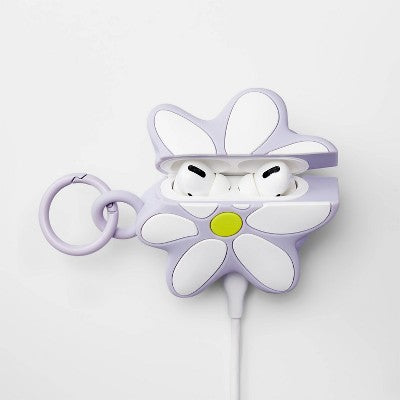 Apple AirPods Pro (1/2 Generation) Daisy Case - heyday Soft Purple