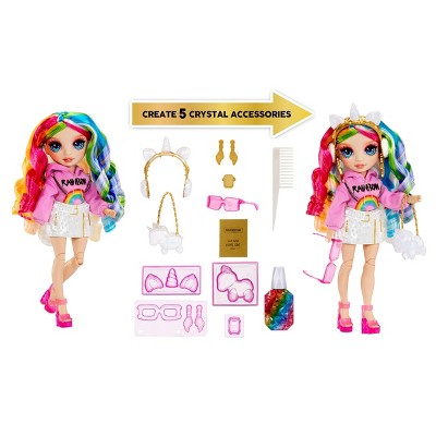 Rainbow High 11" Creative Crystals Amaya Fashion Doll with Accessory Make It Kit