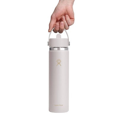 Hydro Flask 24 fl oz Stainless Steel Wide Mouth Flex Straw Water Bottle - Ivory