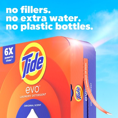 Tide Evo Original Laundry Detergent Tiles - 16ct: Box, Cold Water Detergent, Dye-Free, High Efficiency