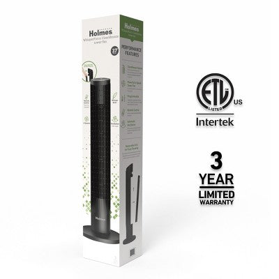 Holmes 37" Whisper Force Tower Oscillating Fan with Clean Breeze (LOCAL PICKUP ONLY)