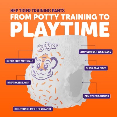 Hey Tiger Disposable Training Pants - 5T-6T - 46ct