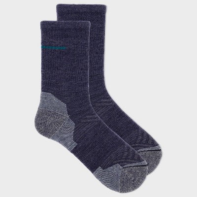 Alaska Knits Women's Peak Trail Wool Blend Midweight Boot Socks - Blue 4-10
