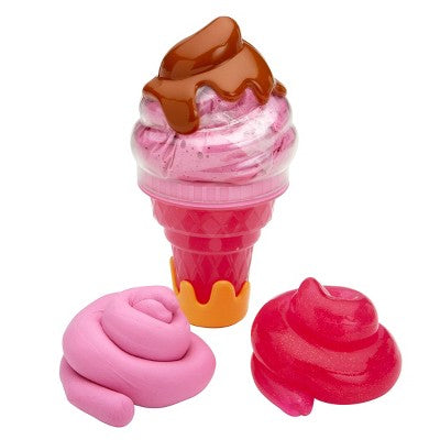 Cra-Z-Slimy Chocolate Strawberry Cone Glitter and Butter Scented Slime
