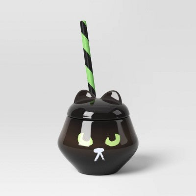 11.5 fl oz Halloween Figural Cat Tumbler - Hyde and EEK! Boutique