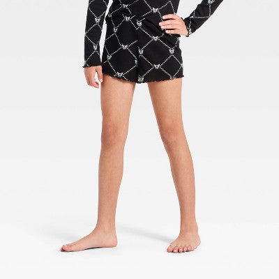 Girls' 2pc Sanrio Long Sleeve Kuromi Pajama Set - Black S