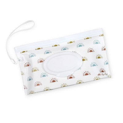 Itzy Ritzy Take & Travel Pouch Reusable Baby Wipes Case - Sun