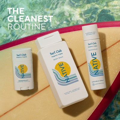 Native Limited Edition Surf Club Body Wash - Tropical Tides - 18 fl oz: Moisturizing, Hydrating, Nourishing, Dye-Free