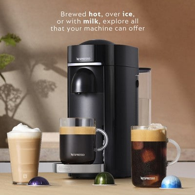 Nespresso Vertuo Plus Deluxe Espresso and Coffee maker Bundle - Black (LOCAL PICKUP ONLY)