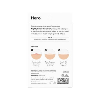 Hero Cosmetics Mighty Patch Invisible - 72ct