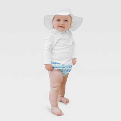 Green Sprouts Baby Eco Pull-up Reusable Swim Diaper - Blue 12M