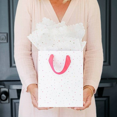 2ct Polka Dot Birthday Gift Bag Set - Sugar Paper + Target