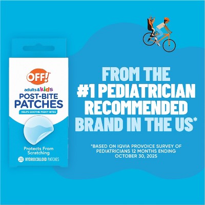 OFF! Adults & Kids Mosquito Bite Relief Patch Anti-Itch Treatment - 20ct
