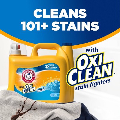 Arm & Hammer Plus OxiClean Ultra Stain Fighters Fresh Scent Liquid Detergent 122 Loads - 158.6oz