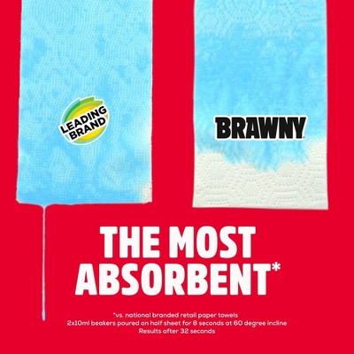 Brawny Tear-A-Square Paper 3-Ply Paper Towels - 6 Triple Rolls