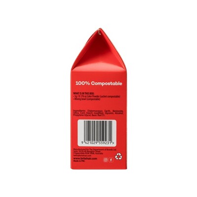 BRITE Instant Color Zero Waste Hair Color - Red - 0.176oz