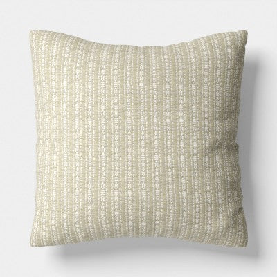 Oversized Square Reversible Matelasse Stripe Pillow green - Threshold (LOCAL PICKUP ONLY)