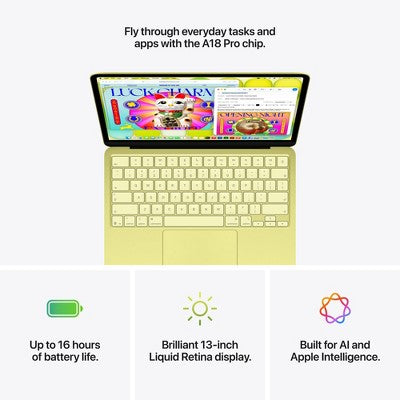 Apple MacBook Neo (A18 Pro, 2026) Laptop - 256GB, Citrus -OPEN BOX, NEW