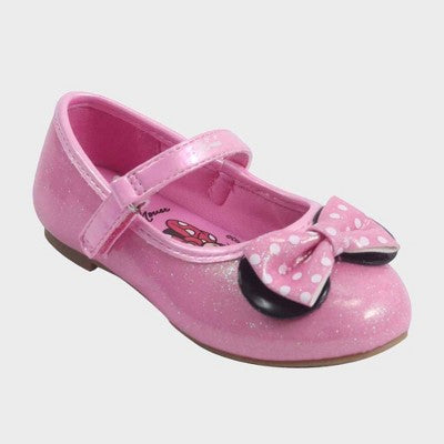 Toddler Girls' Disney Minnie Mouse Ballet Flats - Pink 12T