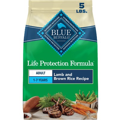Blue Buffalo Life Protection Formula Natural Adult Dry Dog Food with Lamb and Brown Rice - 5lbs
