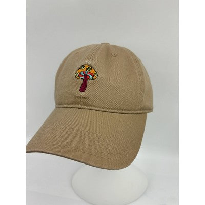 Men's Solid Cotton Mushroom Baseball Hat - Taupe