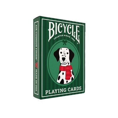 Bicycle Dalmatians Green Playing Cards