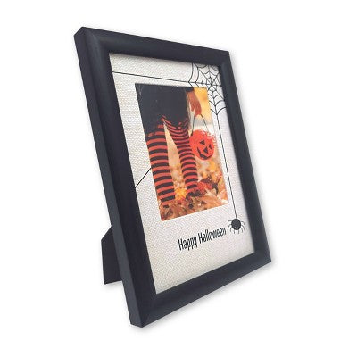 ELSA L 3"x4" Happy Halloween Picture Frame Charcoal