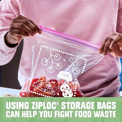 Ziploc Spring Tomato Print Food Storage Gallon Bag - 38ct: Seal Lock, Multipurpose, Snacks