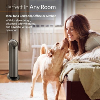 Lasko CT22495 22" Ceramic Tower Heater with Remote Control