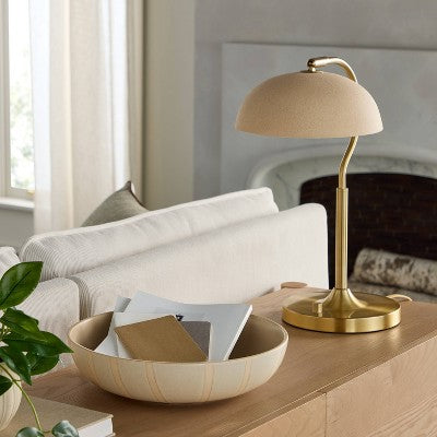 Ceramic Shade Table Lamp Brass - Hearth & Hand with Magnolia