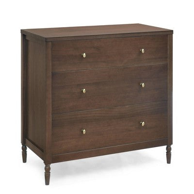 Delta Children Serena 3 Drawer Dresser with Changing Top - Teak Brown (LOCAL PICKUP ONLY)