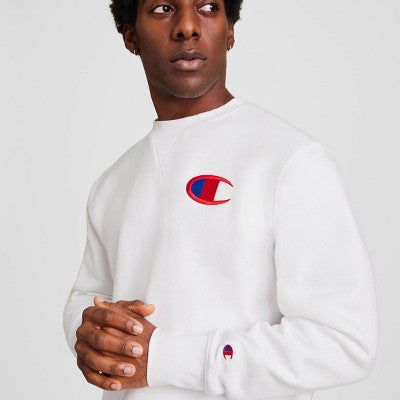 Champion Adult Sizing Embroidered Fleece Crewneck Sweatshirt M