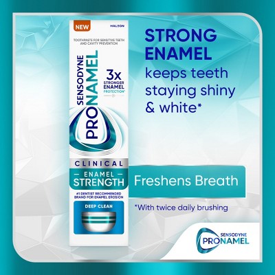 Sensodyne Pronamel Clinical Enamel Strengthening and Deep Clean Toothpaste - 3.4oz