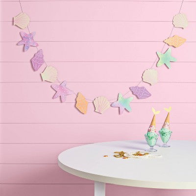 Mermaid Seashell Banner - Spritz
