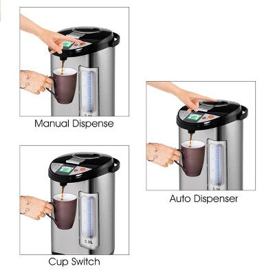 Costway 5-Liter LCD Water Boiler and Warmer Electric Hot Pot Kettle Hot Water Dispenser