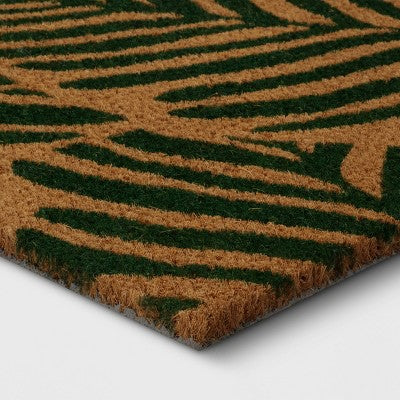 1'6"x2'6" Palms Rectangular Outdoor Doormat Green - Threshold (LOCAL PICKUP ONLY)