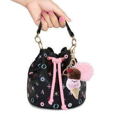 FAO Schwarz Toy Plush Keychain Ice Cream Cone