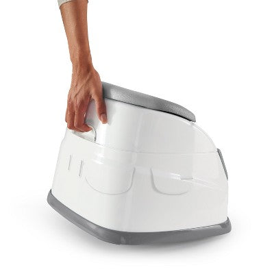 Ingenuity Baby Base 2-in-1 Booster Feeding and Floor Seat with Self-Storing Tray - Night Sky