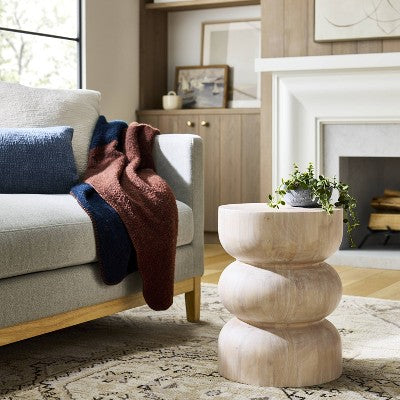 Accent Table White Wash - Threshold designed with Studio McGee (LOCAL PICKUP ONLY)