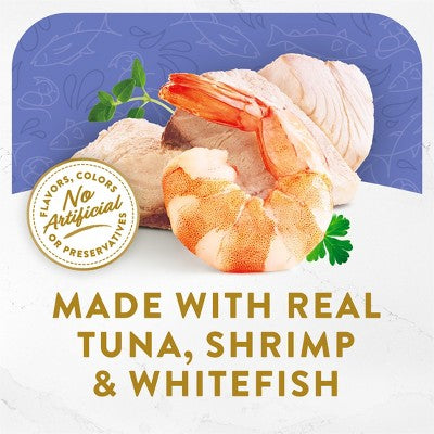 Purina Fancy Feast Lickable Broths Classic Wet Cat Food with Tuna, Fish and Shrimp Flavor - 1.4oz